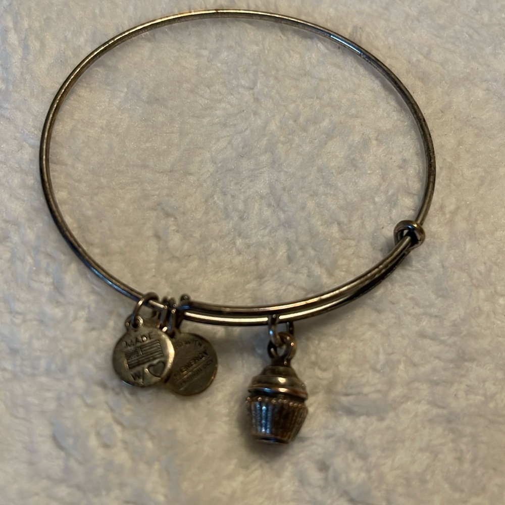 Alex and Ani Charm Bangle Bracelet - Cupcake 🧁